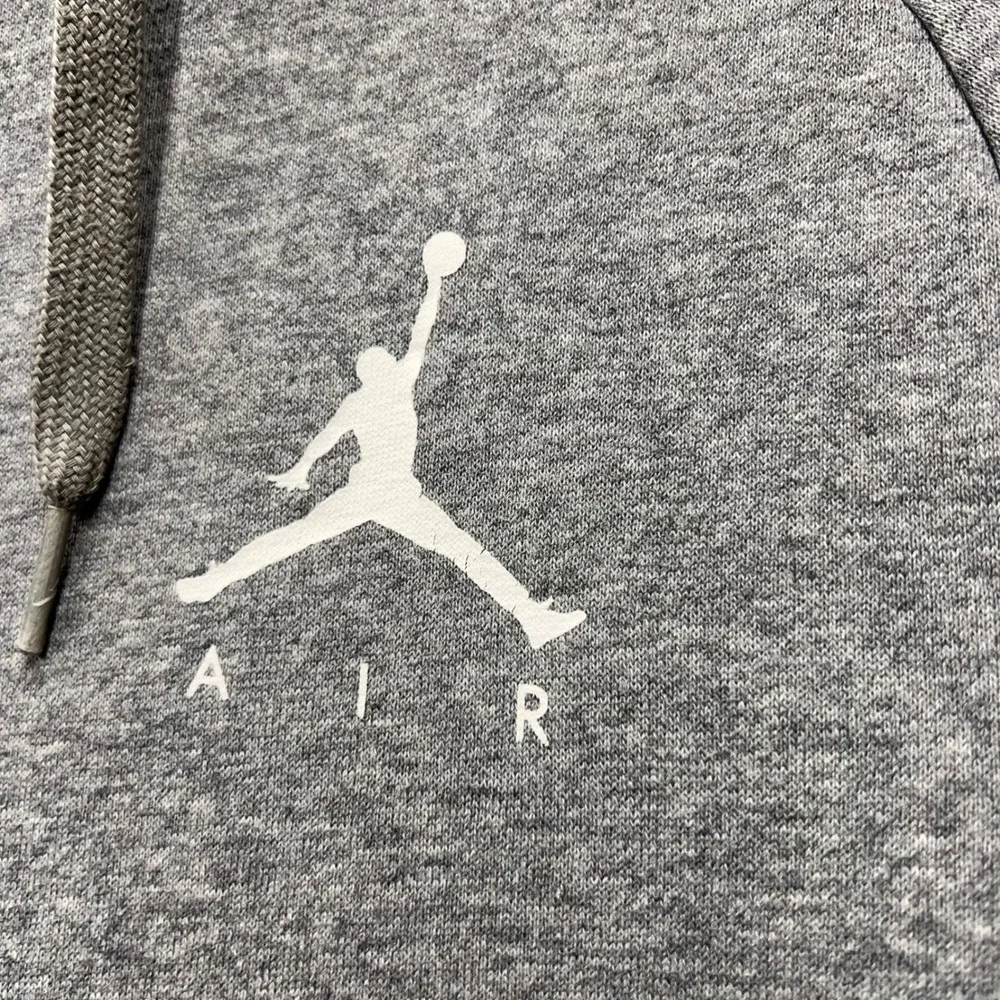Jordan Mens Large Grey Jumpman Air Pullover Hoodie Sweatshirt 1745